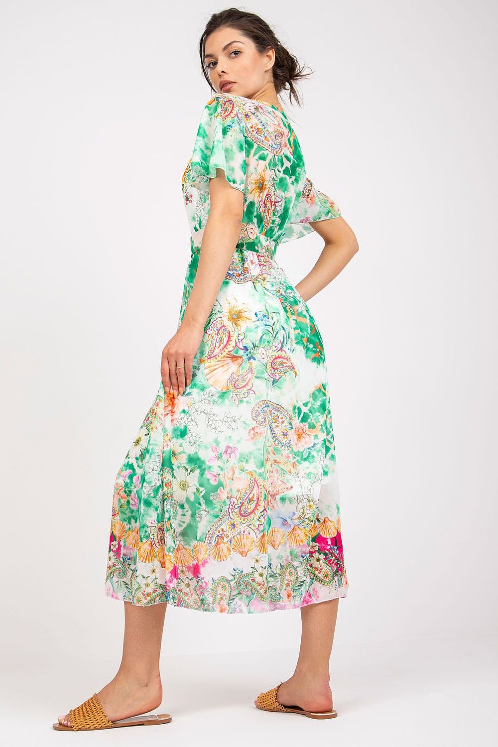 فستان نهاري موديل 196204 إيطاليا مودا