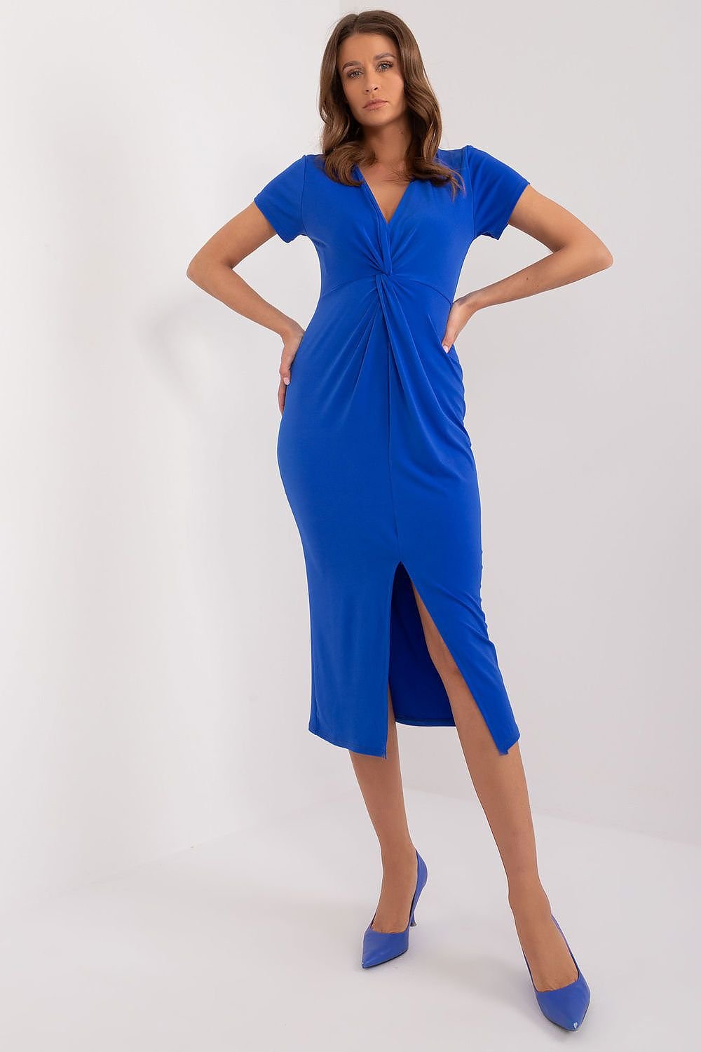 فستان نهاري موديل 196215 إيطاليا مودا