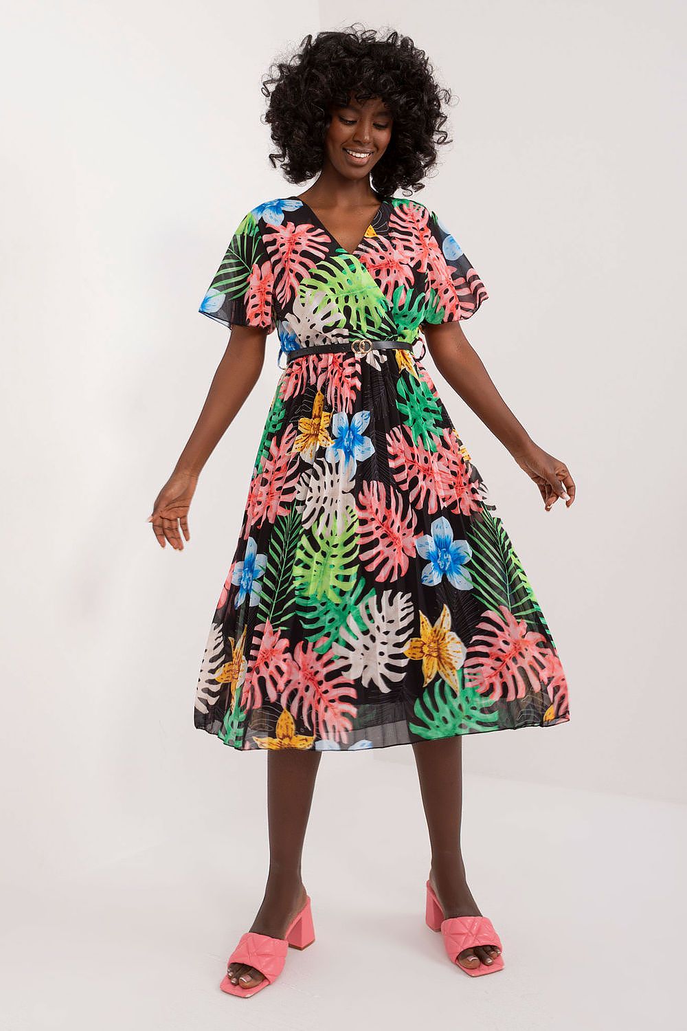 فستان نهاري موديل 196457 إيطاليا مودا