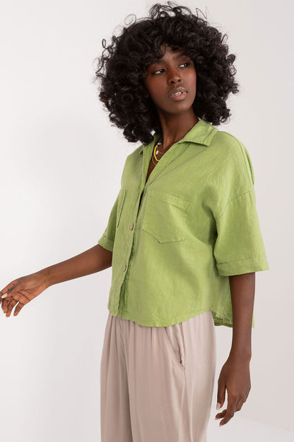 Chemise manche courte model 196487 Italy Moda