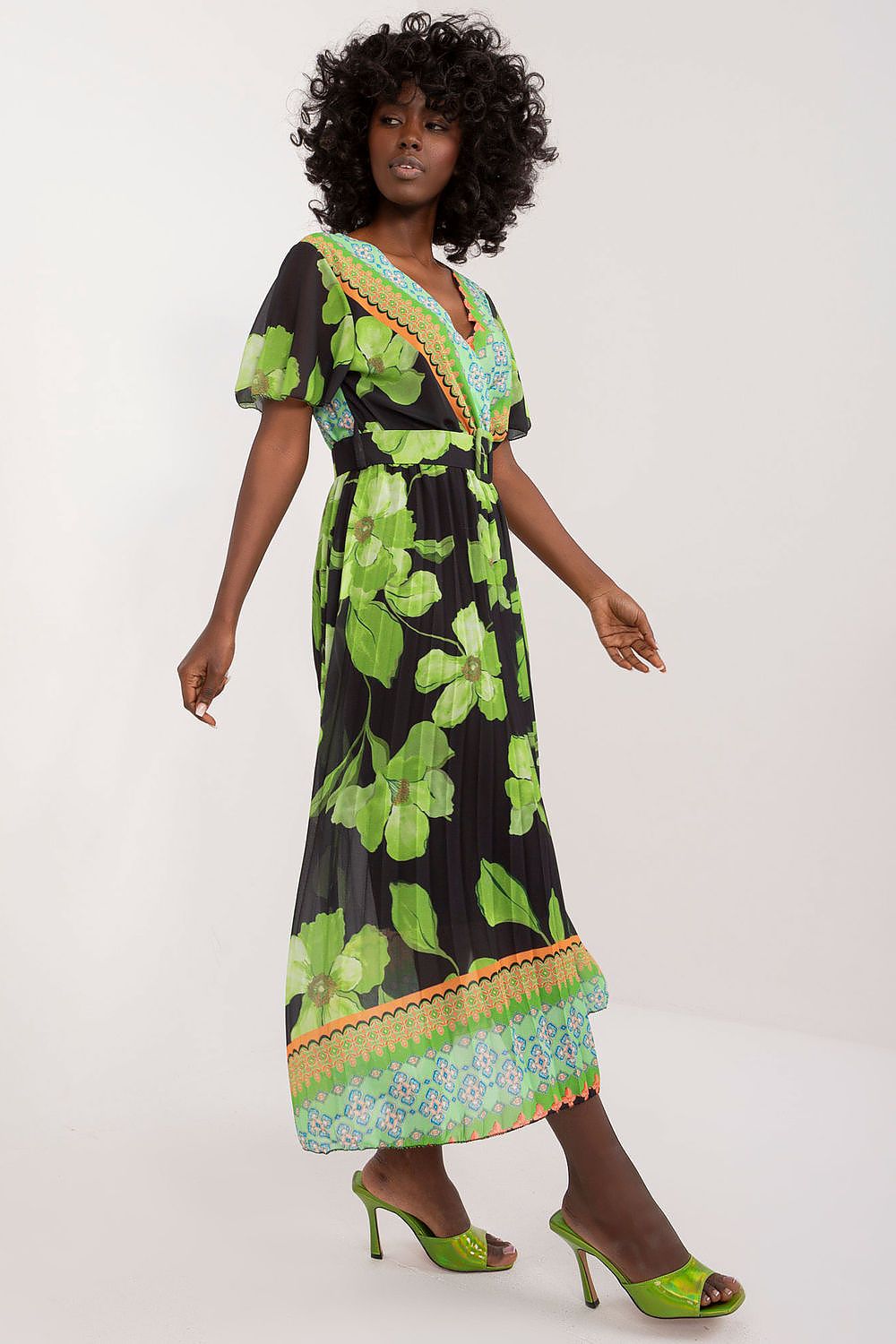 فستان نهاري موديل 196595 إيطاليا مودا