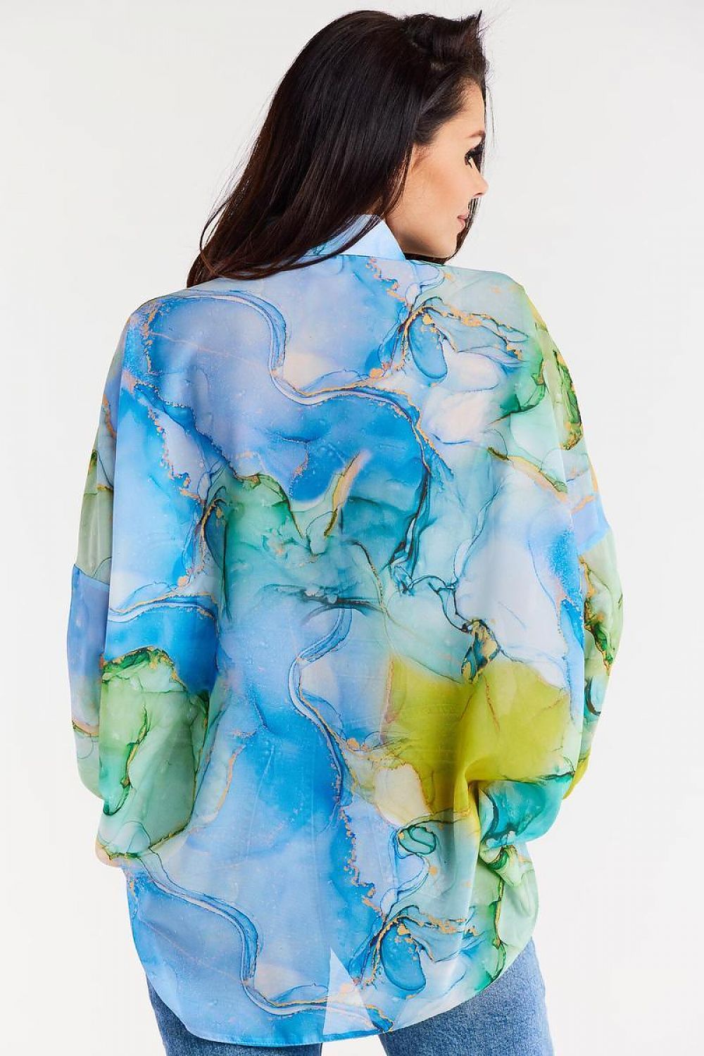 قميص كم طويل موديل 196619 عوامة