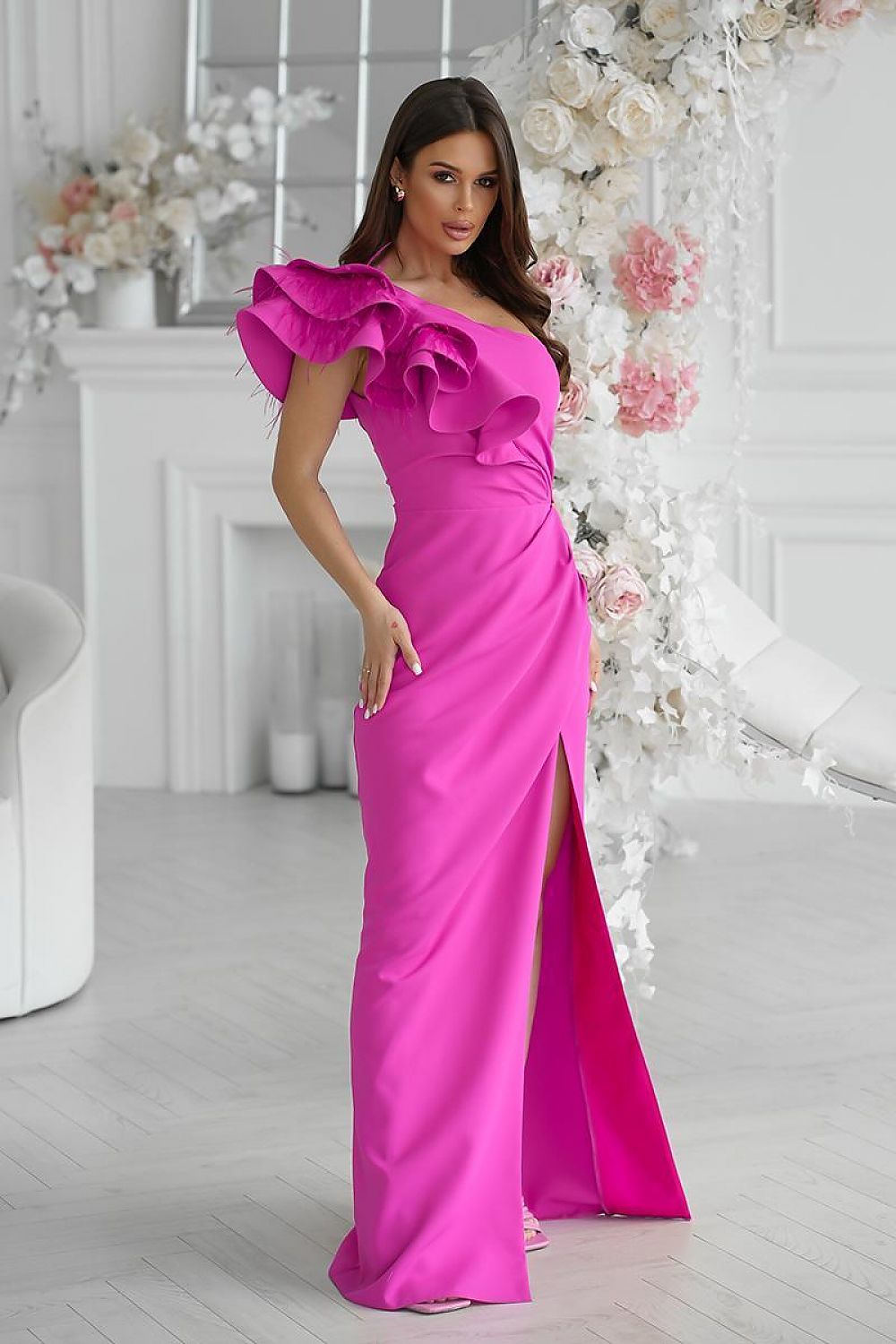 Robe longue model 202383 Bicotone