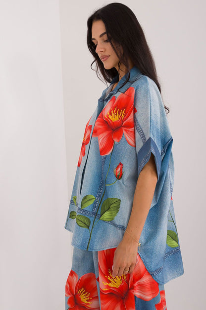  Chemise manche courte model 198386 Italy Moda 