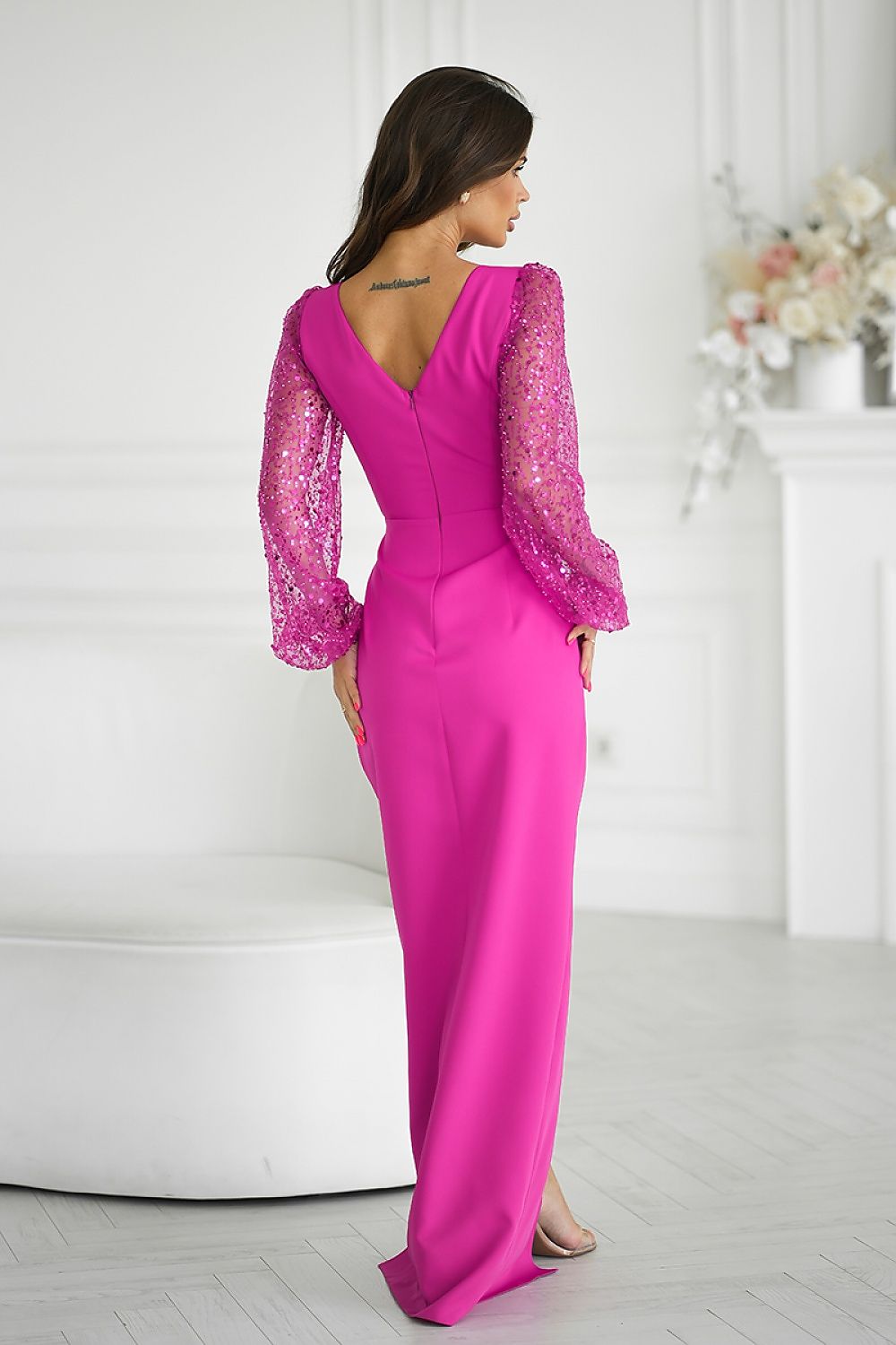 Robe longue model 202370 Bicotone