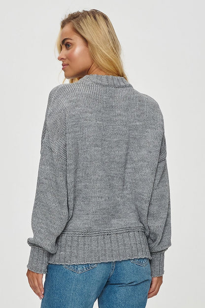 Sweater model 201814 Makadamia