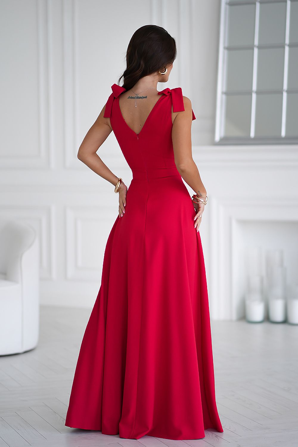 Robe longue model 202376 Bicotone