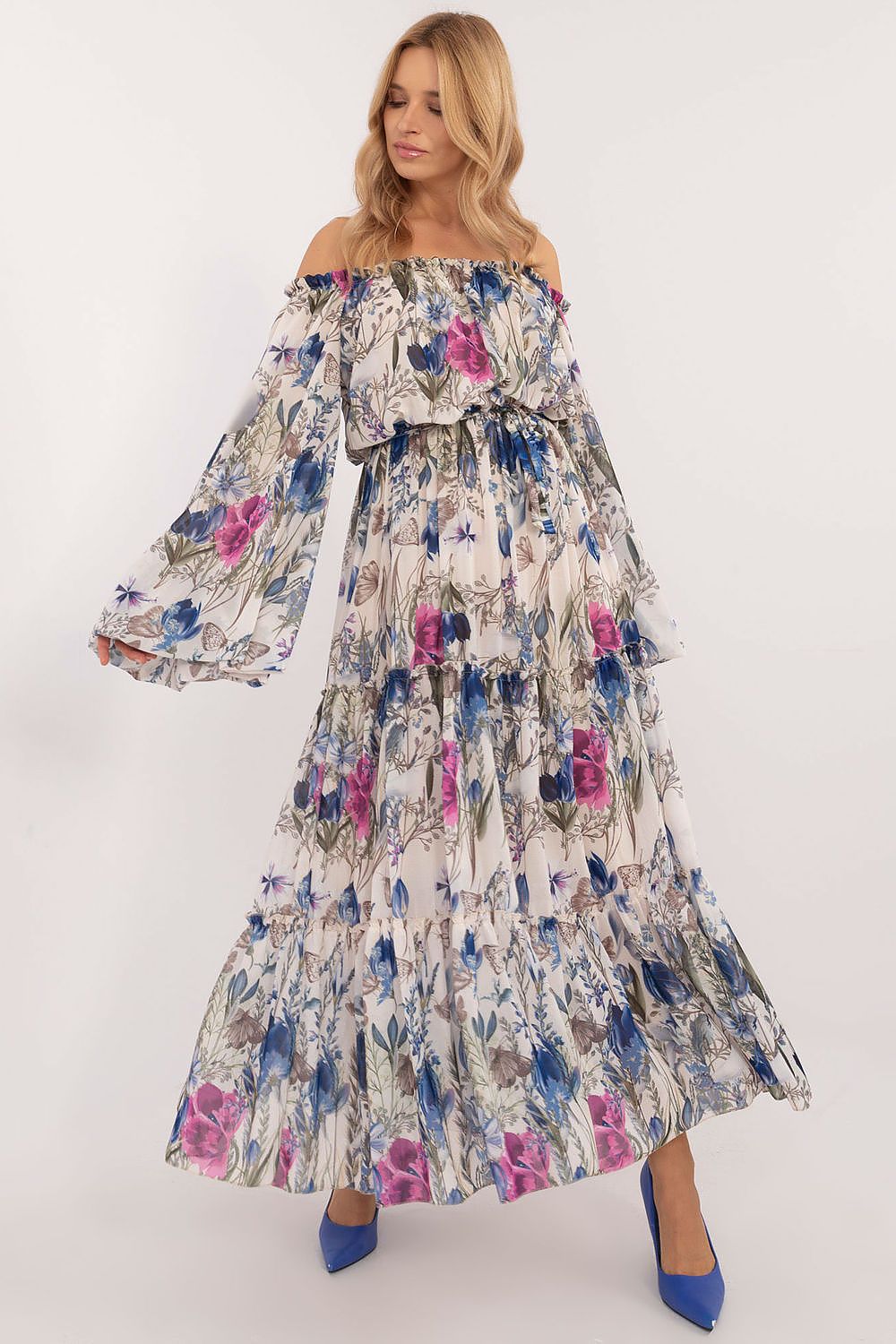 فستان نهاري موديل 202415 إيطاليا مودا