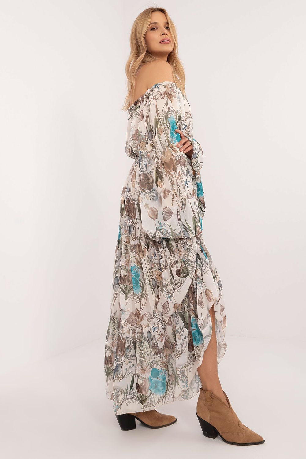 فستان نهاري موديل 202415 إيطاليا مودا