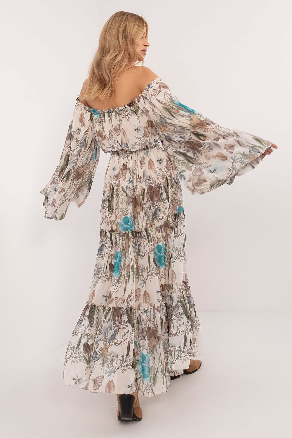 فستان نهاري موديل 202415 إيطاليا مودا