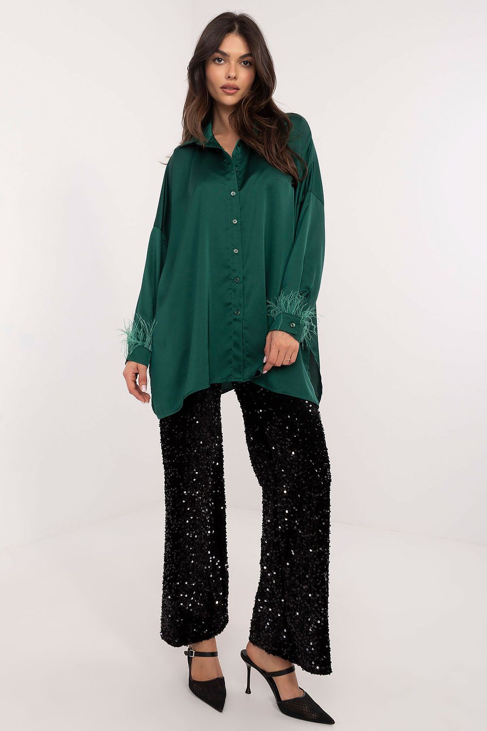  Chemise manche longue model 203105 Italy Moda 