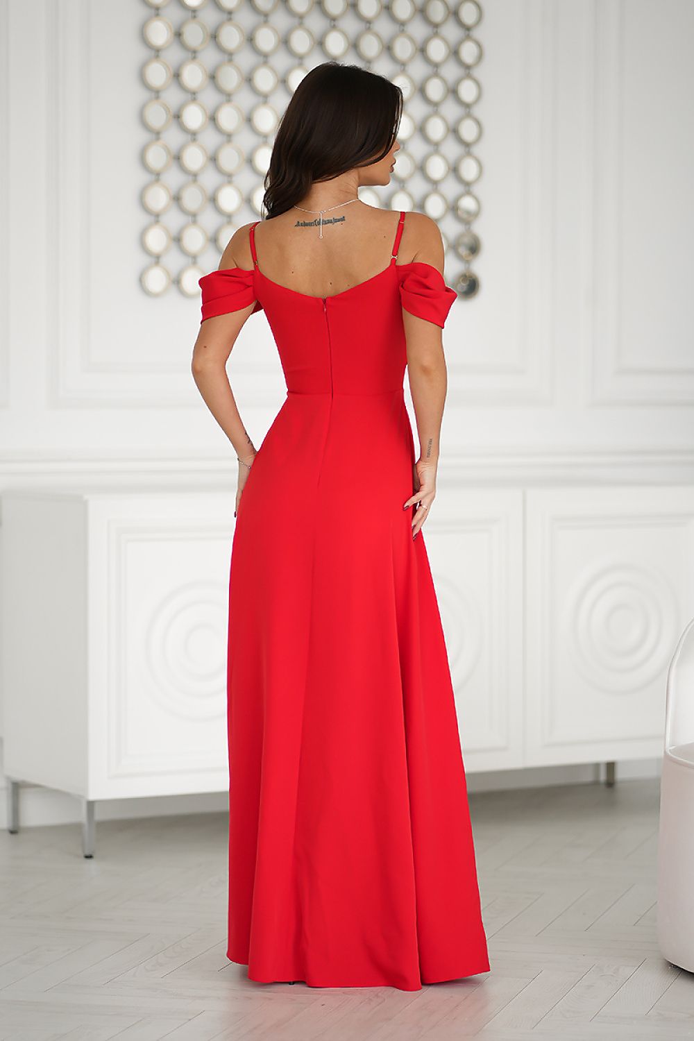  Robe longue model 203760 Bicotone 