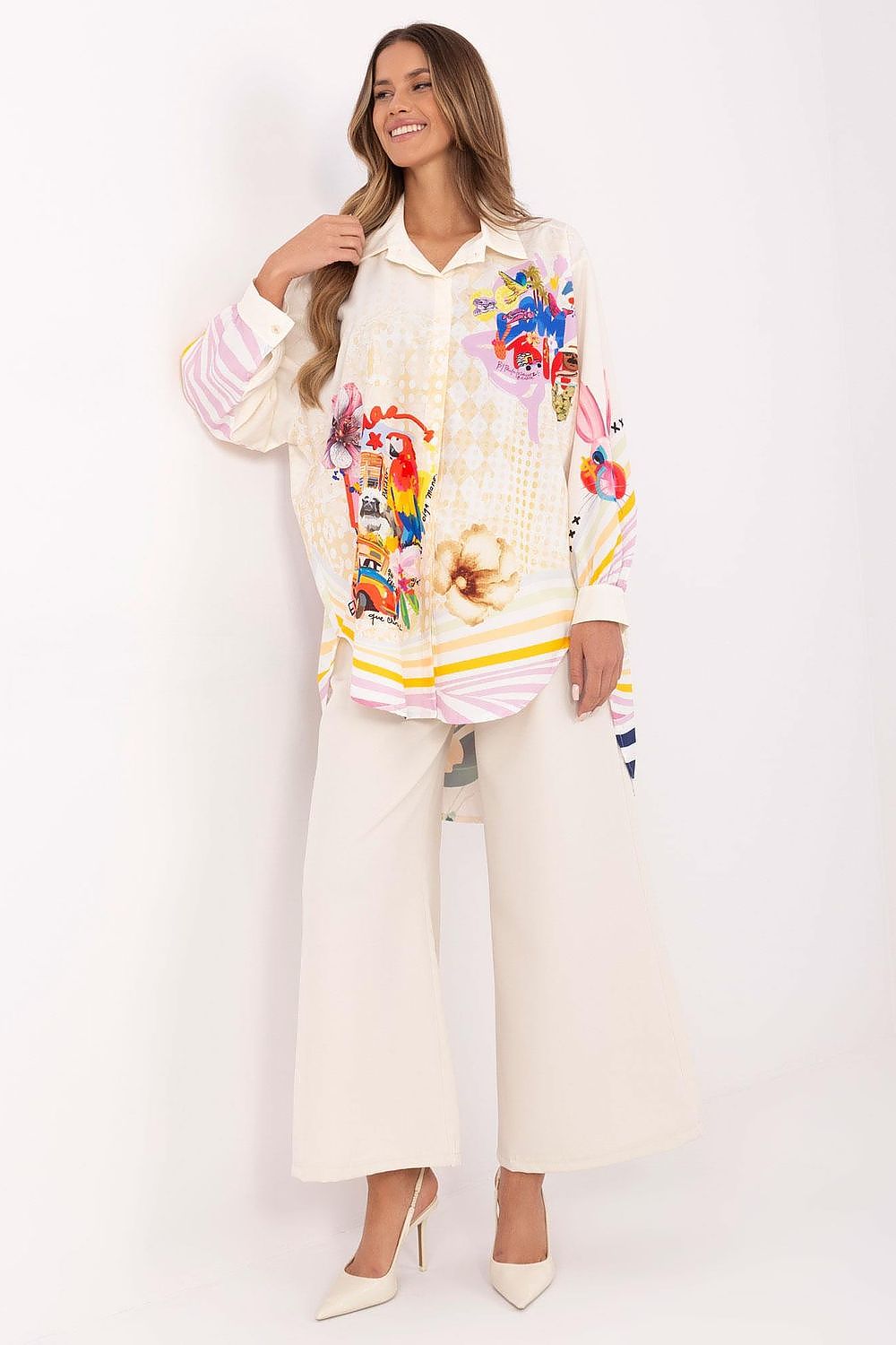  Chemise manche longue model 206735 Italy Moda 