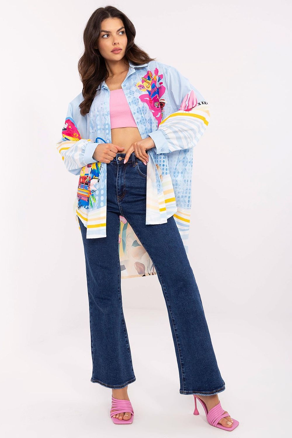  Chemise manche longue model 207602 Italy Moda 