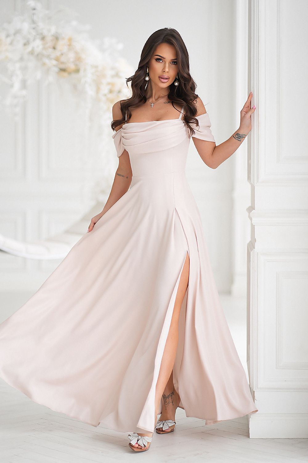  Robe longue model 208191 Bicotone 