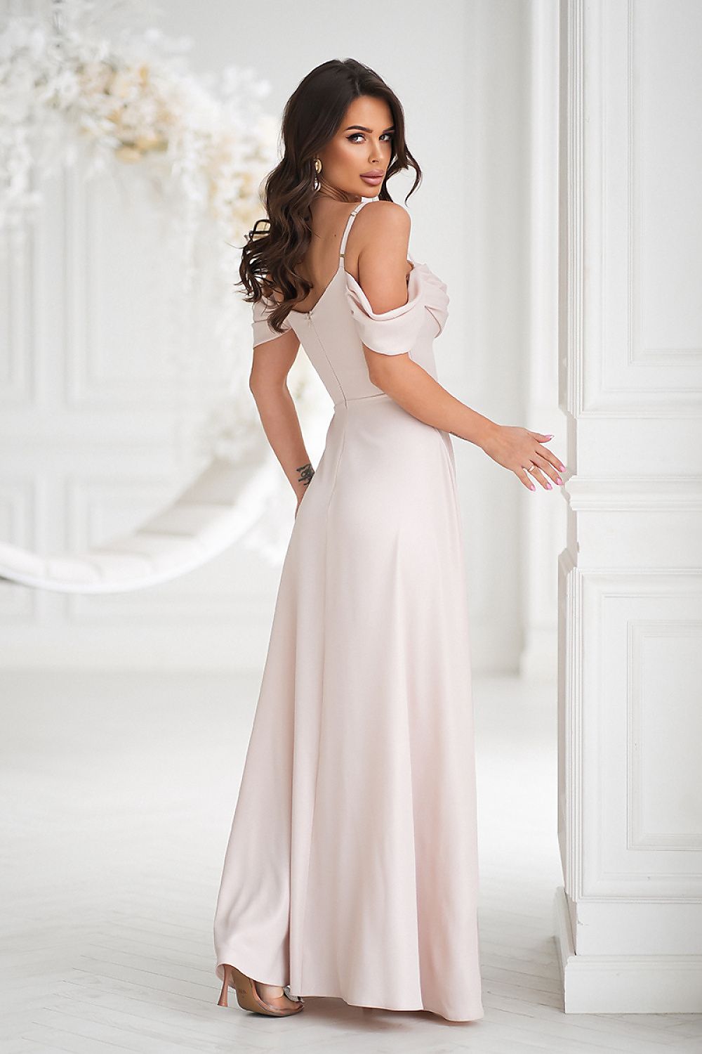  Robe longue model 208191 Bicotone 