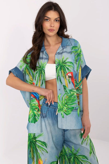  Chemise manche courte model 210034 Italy Moda 