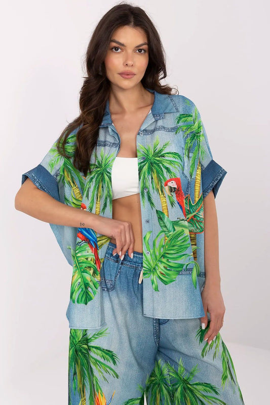  Chemise manche courte model 210034 Italy Moda 