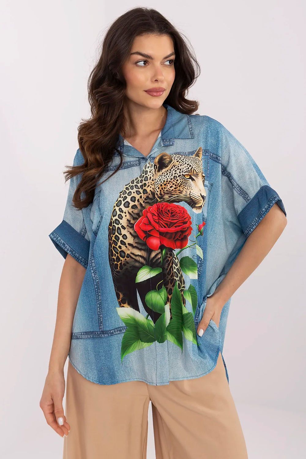  Chemise manche longue model 210971 Italy Moda 