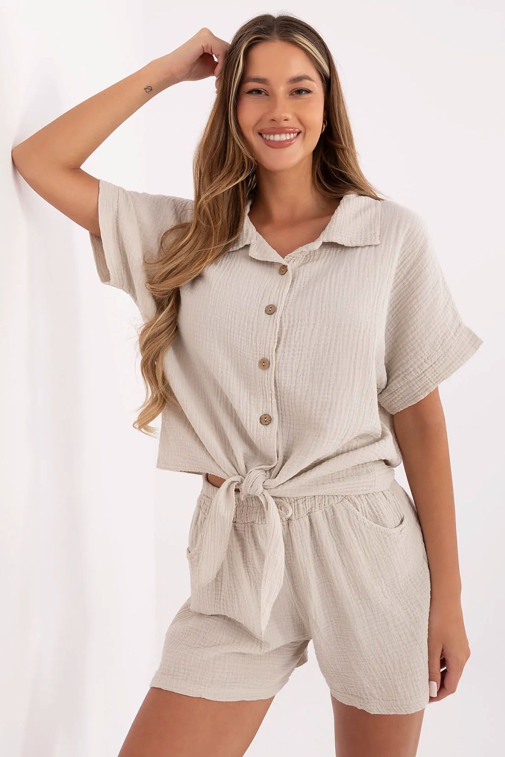  Chemise manche courte model 213867 Italy Moda 