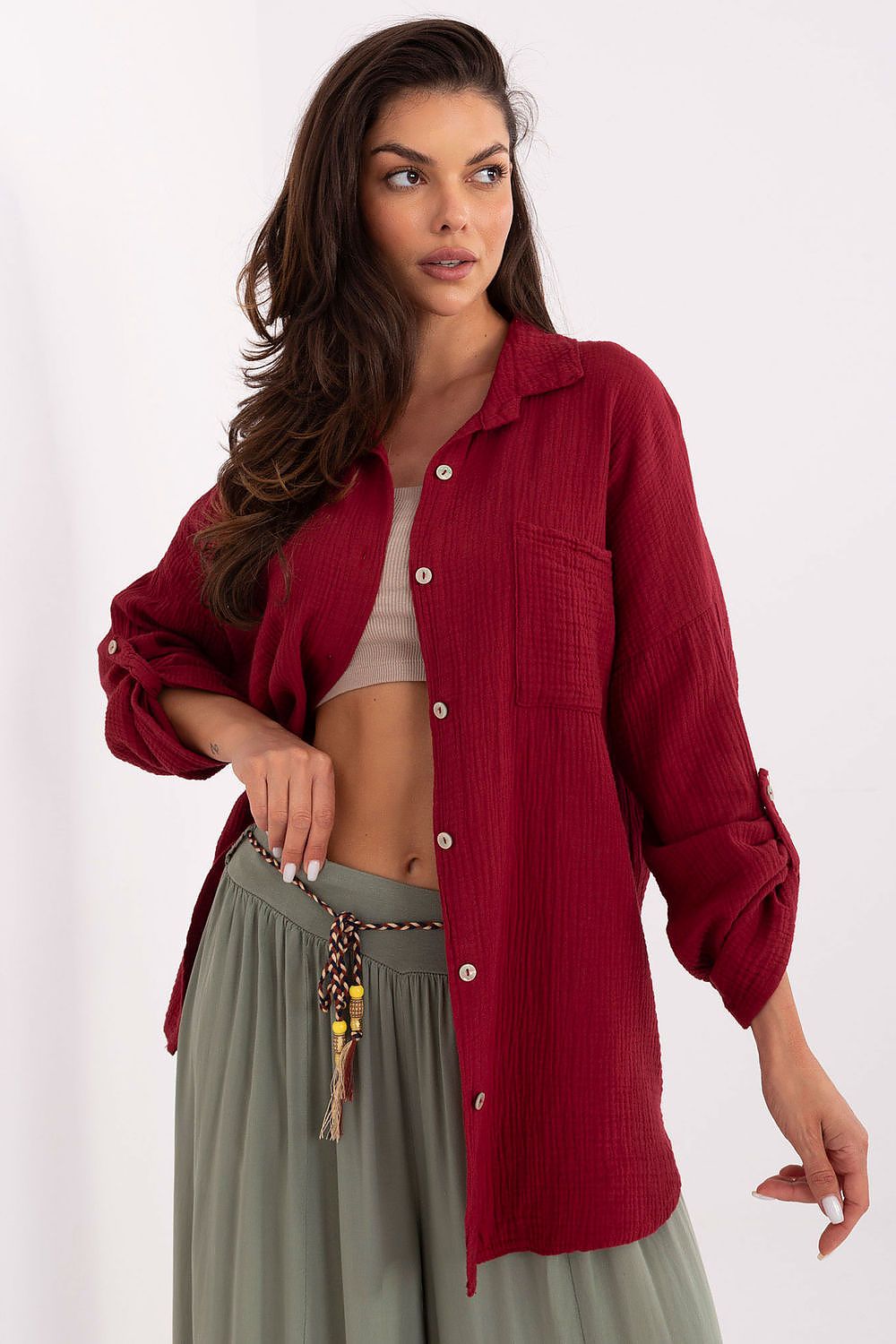  Chemise manche longue model 215559 Italy Moda 