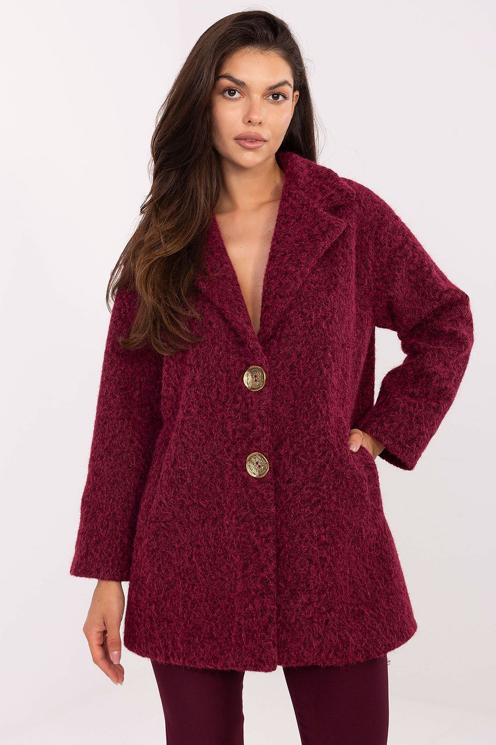  Manteau model 217446 Factory Price 