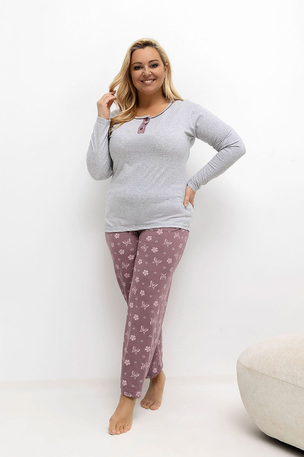  Pyjama Taille Plus model 221187 Forever Pink 