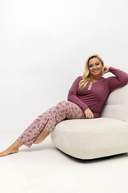  Pyjama Taille Plus model 221191 Forever Pink 