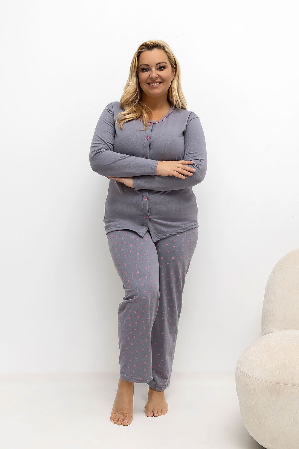  Pyjama Taille Plus model 221198 Forever Pink 