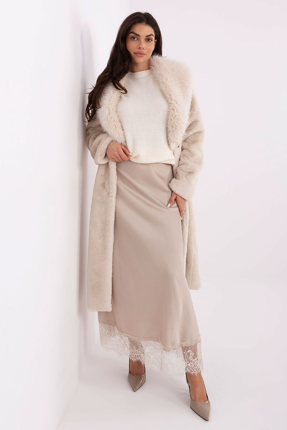  Manteau model 221416 Factory Price 