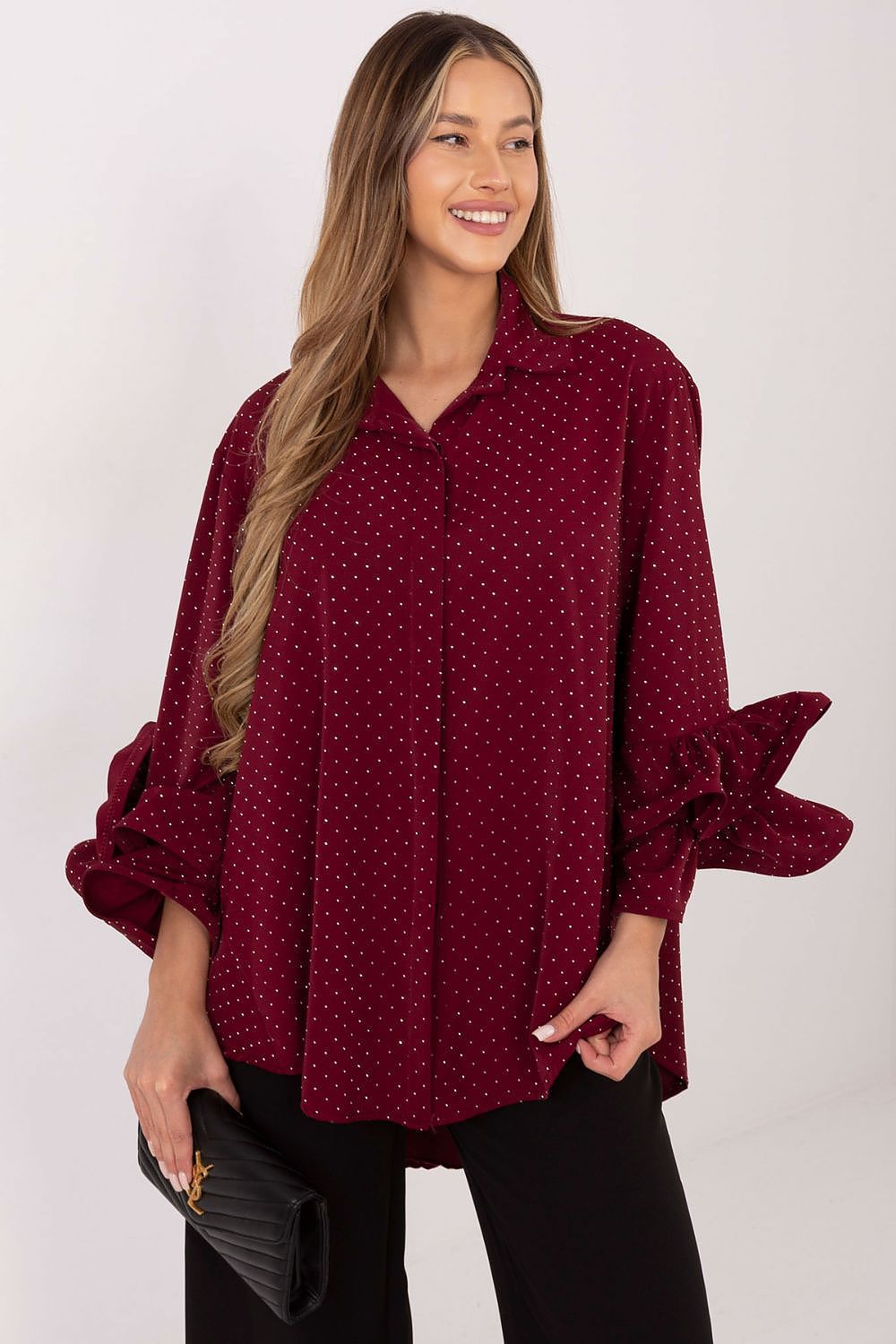  Chemise manche longue model 222148 Italy Moda 