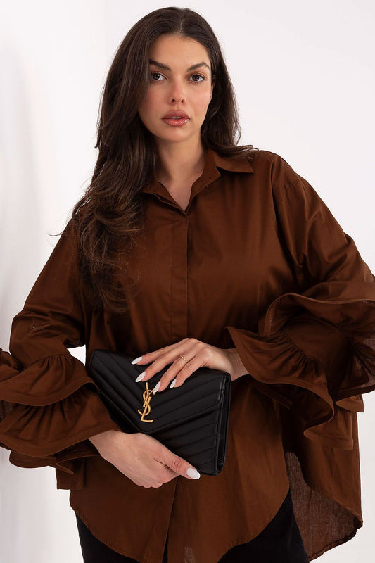  Chemise manche longue model 222314 Italy Moda 
