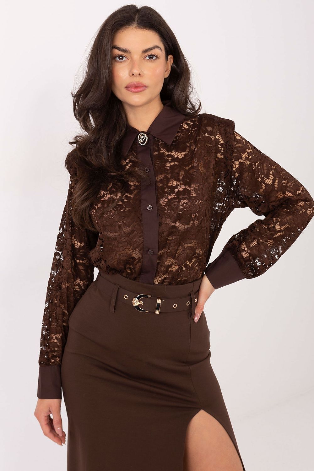  Chemise manche longue model 222321 Italy Moda 