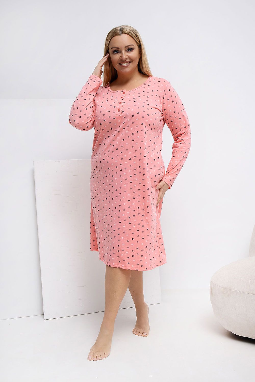  Chemise de nuit Plus Size model 223301 Forever Pink 