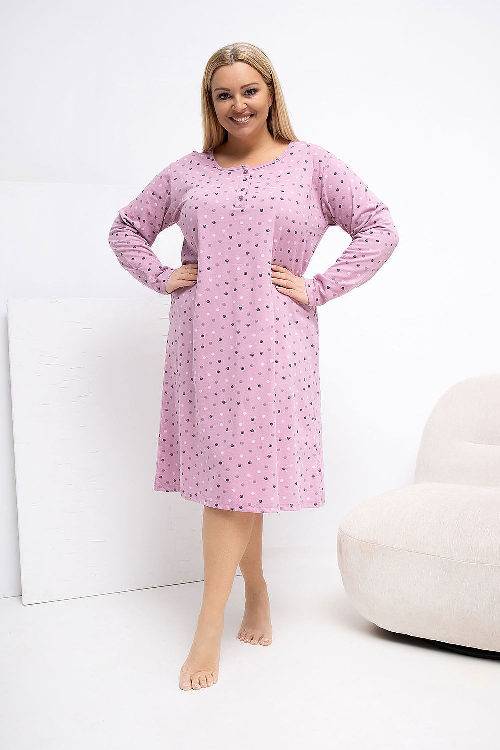  Chemise de nuit Plus Size model 223303 Forever Pink 