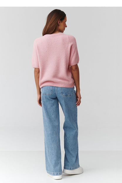  Pull à manches courtes model 224079 Makadamia 