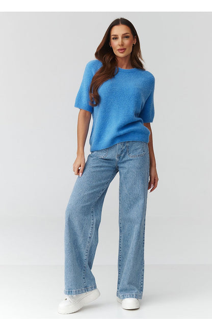  Pull à manches courtes model 224083 Makadamia 