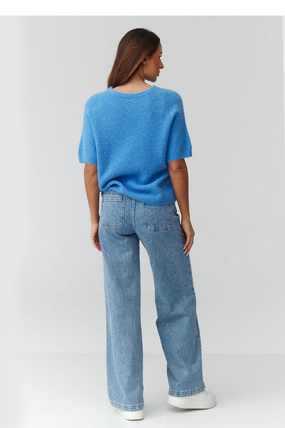  Pull à manches courtes model 224083 Makadamia 
