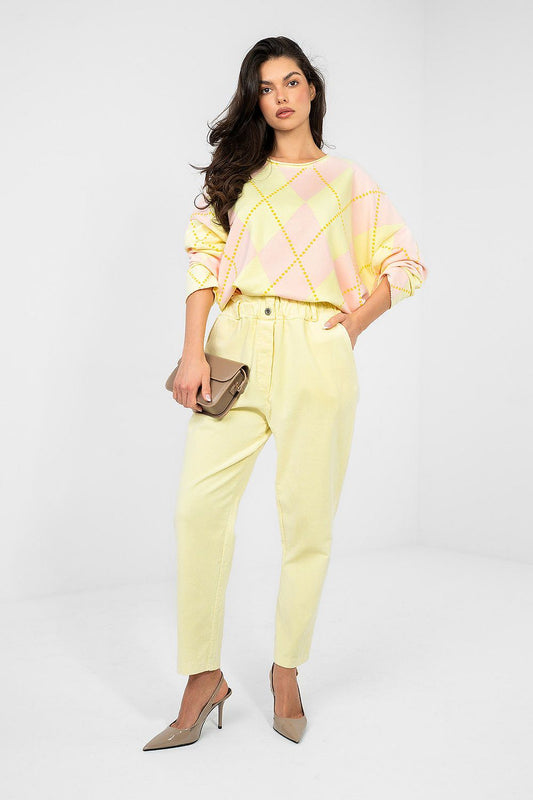  Pantalon en velours côtelé model 224840 Italy Moda 