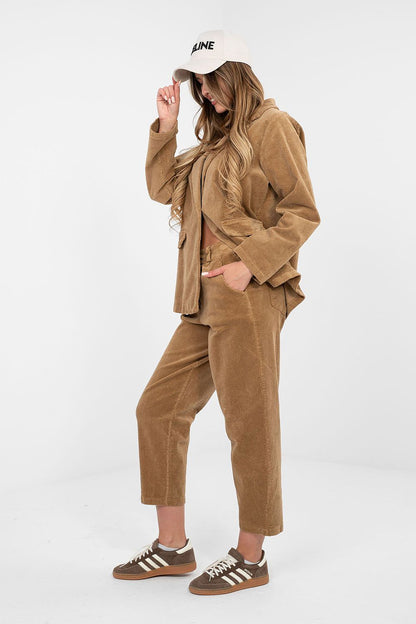  Pantalon en velours côtelé model 224996 Rue Paris 