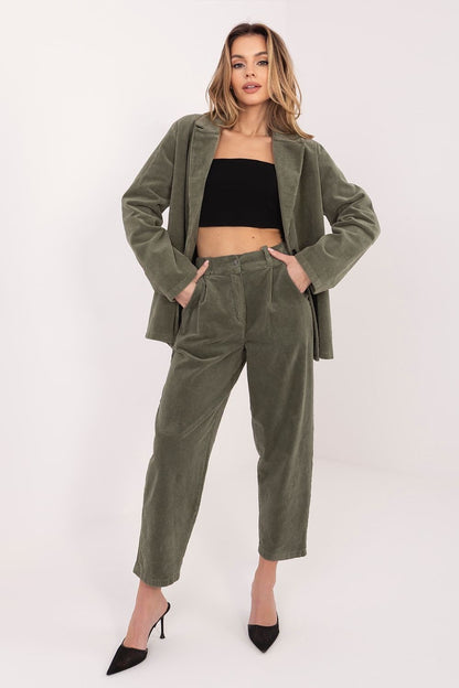  Pantalon en velours côtelé model 224998 Rue Paris 