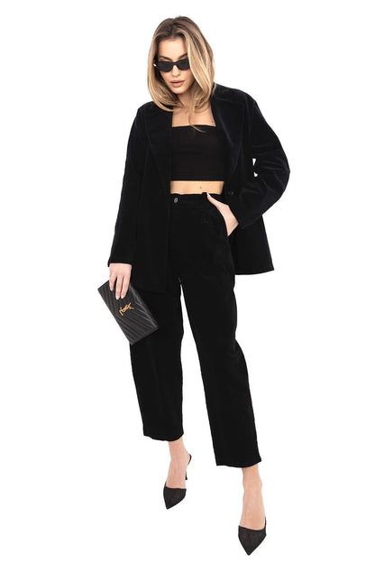  Pantalon en velours côtelé model 225001 Rue Paris 