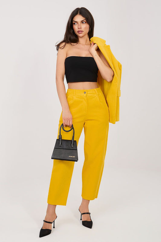  Pantalon en velours côtelé model 225085 Rue Paris 