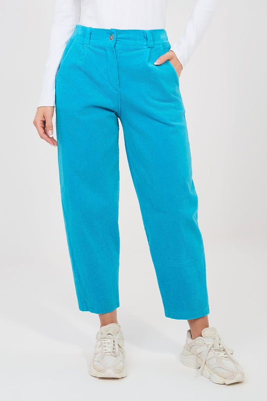  Pantalon en velours côtelé model 225086 Rue Paris 
