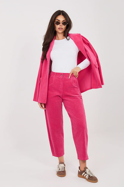  Pantalon en velours côtelé model 225087 Rue Paris 