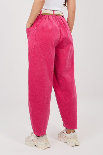  Pantalon en velours côtelé model 225095 Rue Paris 