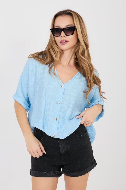  Chemise manche courte model 225509 Italy Moda 