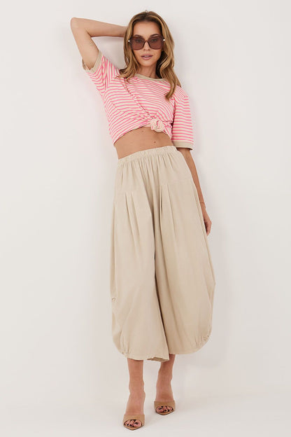  Pantalon en velours côtelé model 226450 Italy Moda 