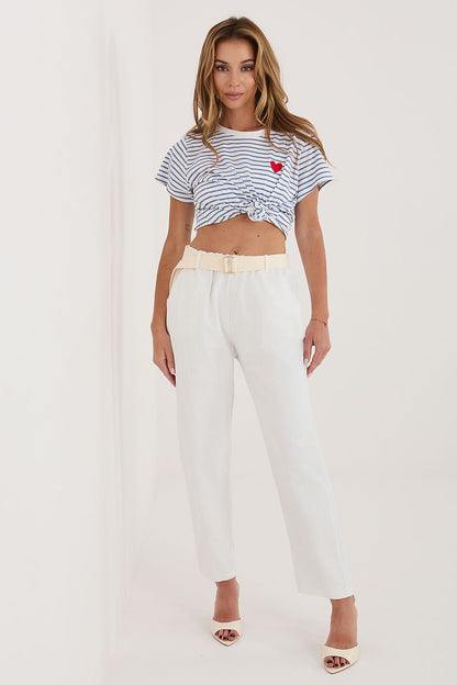  Pantalon en velours côtelé model 226457 Italy Moda 