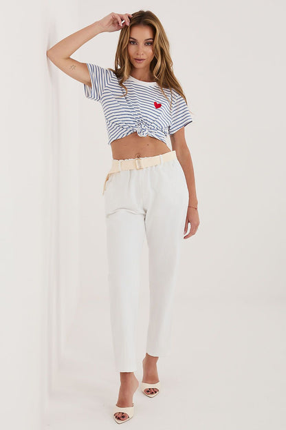  Pantalon en velours côtelé model 226457 Italy Moda 